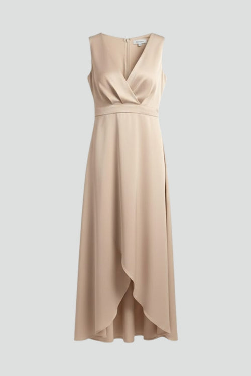 Lena | V Neckline Maxi Wrap Dress