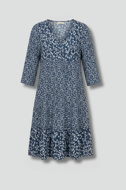 Lena | Structured Midi Dress with Plain Surface