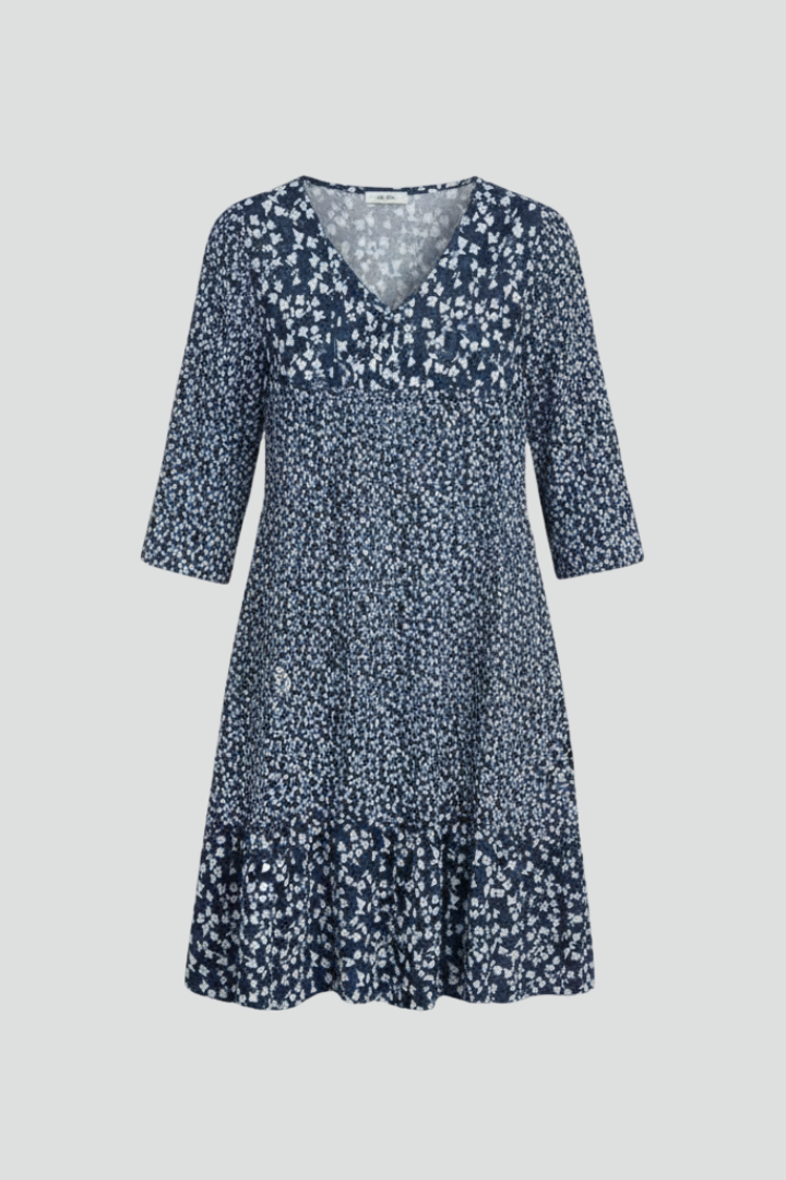 Lena | V-Neck Smocked Midi Dress
