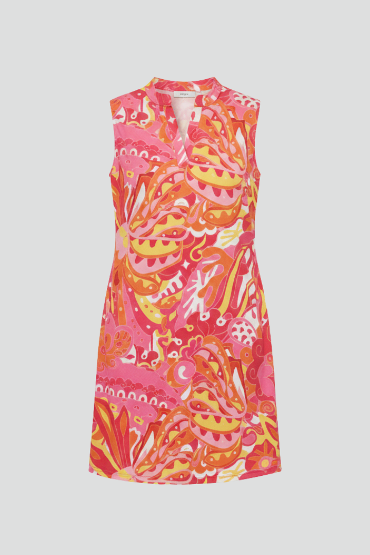 Lila | Elegant V Neck Midi Dress with Pockets