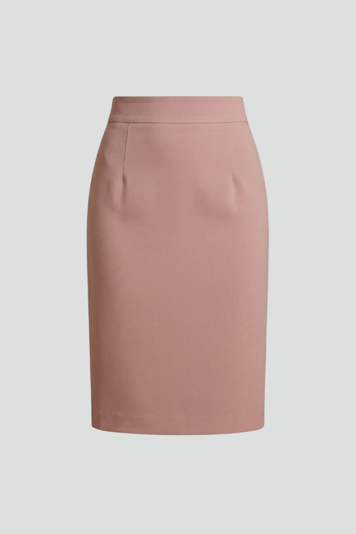 Lila | High-Waist Midi Skirt with Back Slit