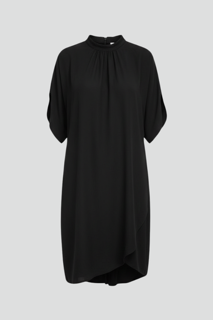 Lila | Mock Neck Mini Dress with Slit Sleeves