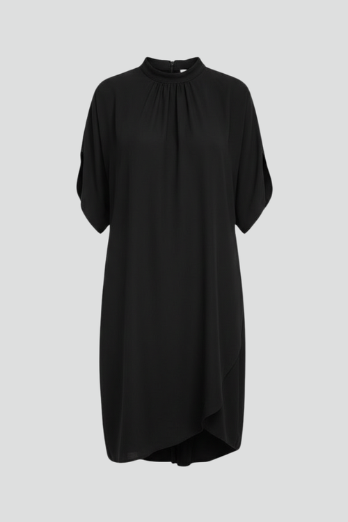 Lila | Mock Neck Mini Dress with Slit Sleeves