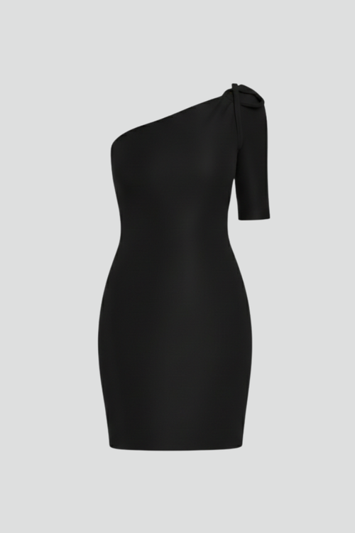 Lila | One-Shoulder Mini Dress with Strap Detail