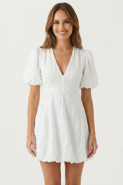 Lila | Puff Sleeve Mini Dress