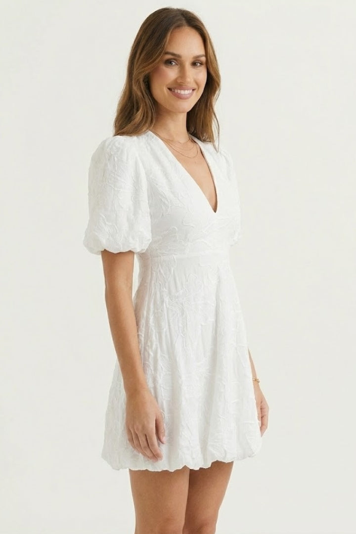 Lila | Puff Sleeve Mini Dress
