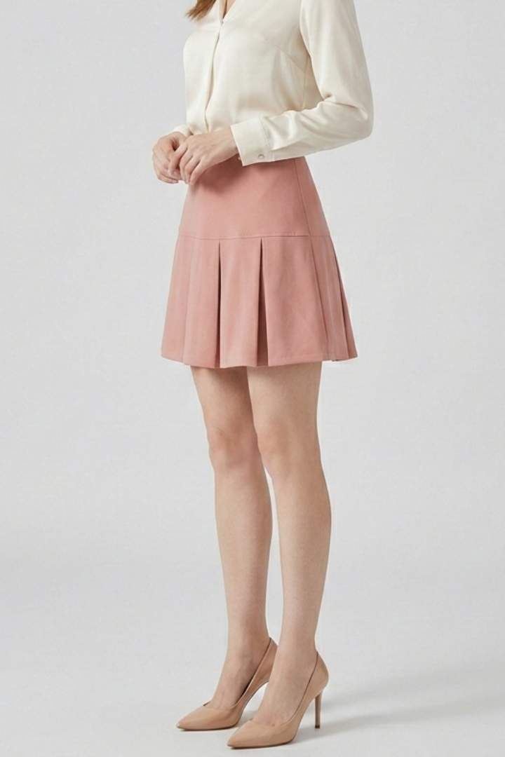 Jade | Pleated High-Waist Mini Skirt