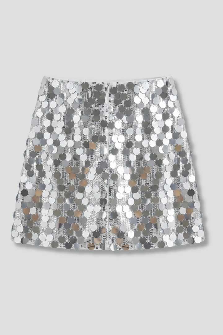 Lila | High-Waisted Sequin Mini Skirt