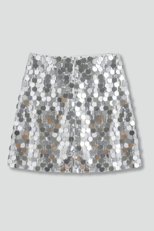 Lila | High-Waisted Sequin Mini Skirt