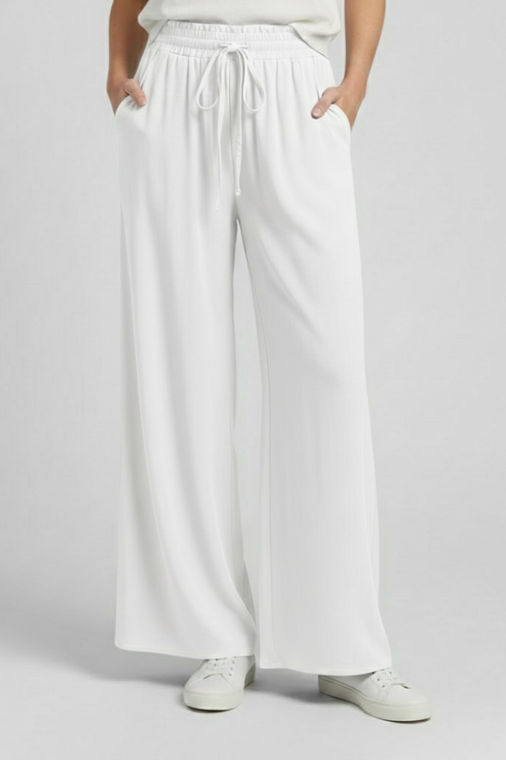 Lila | Elegant Palazzo Trousers with Drawstring Waist