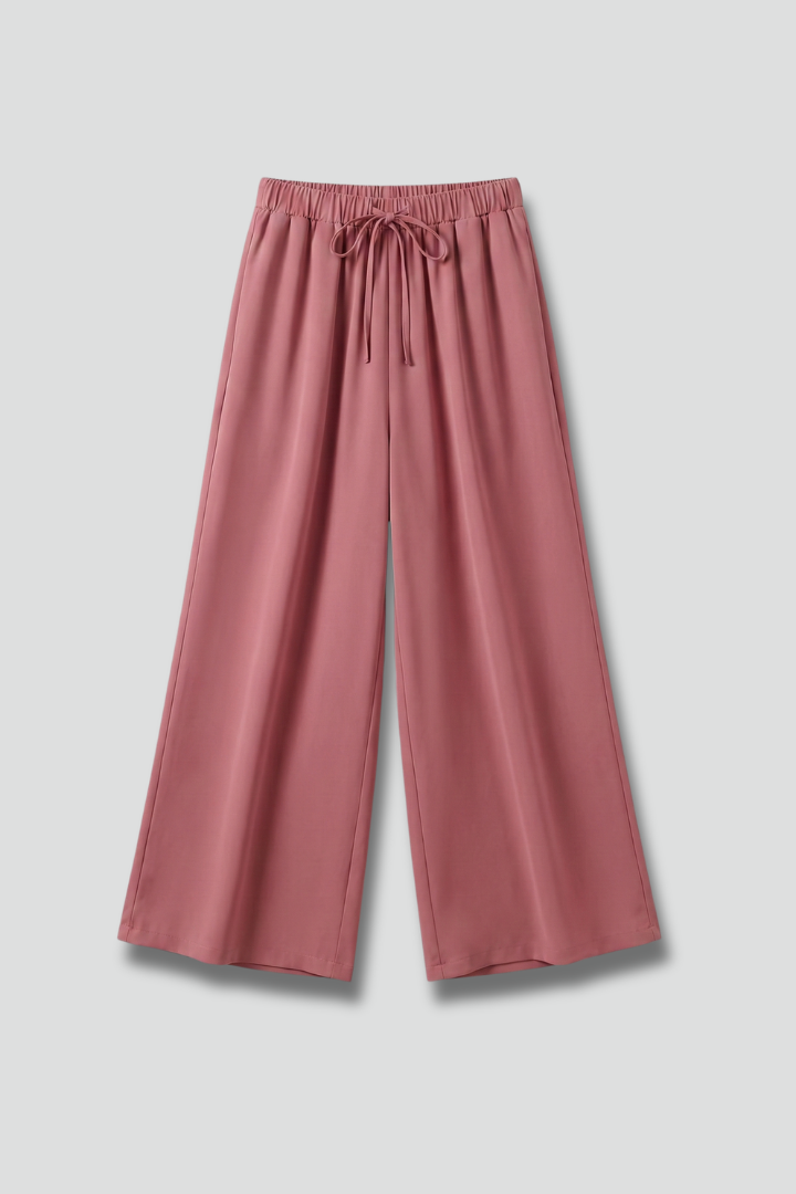 Lila | Chic Palazzo Trousers with Elastic Waist and Pockets