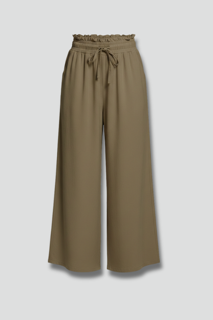 Lila | Chic Palazzo Trousers with Elastic Waist and Pockets