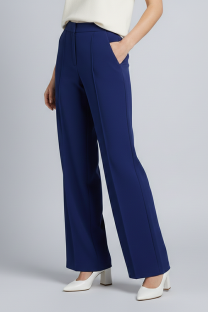 Lila | High-Waisted Pleated Palazzo Trousers