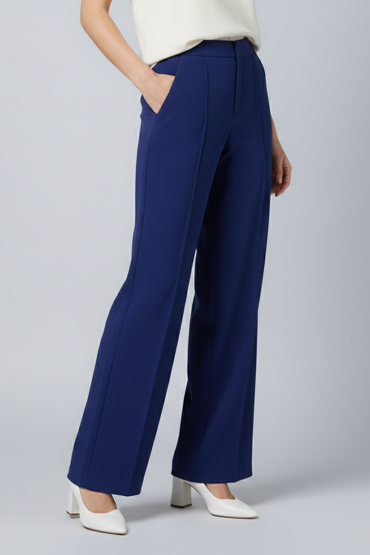 Lila | High-Waisted Pleated Palazzo Trousers