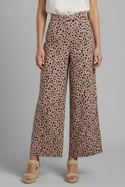 Lila | High-Waisted Polka Dot Palazzo Trousers