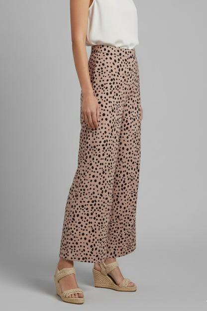 Lila | High-Waisted Polka Dot Palazzo Trousers