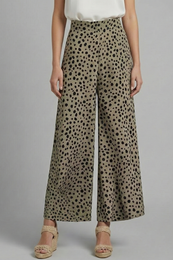 Lila | High-Waisted Polka Dot Palazzo Trousers