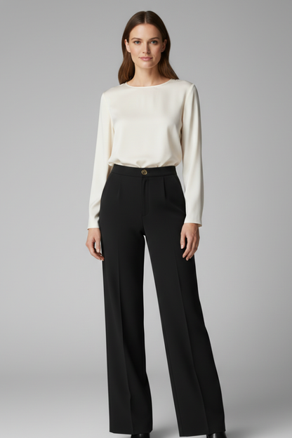 Luna | High-Waisted Wide-Leg Palazzo Trousers