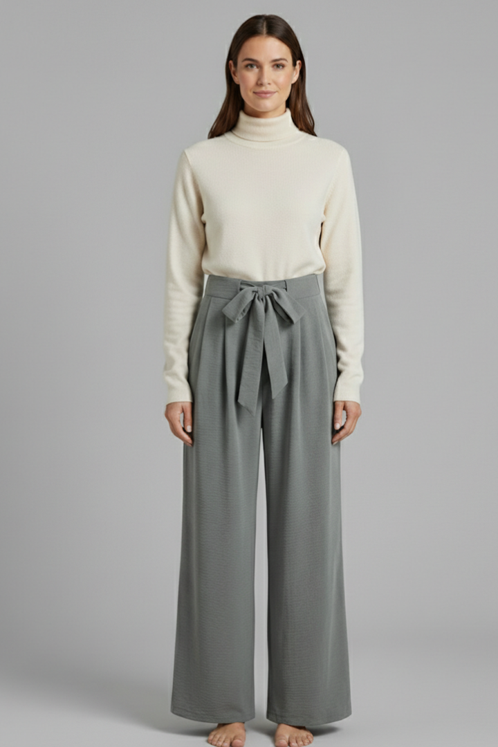Lena | Tie-Waist Palazzo Trousers