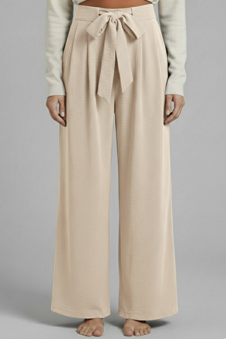 Lena | Tie-Waist Palazzo Trousers