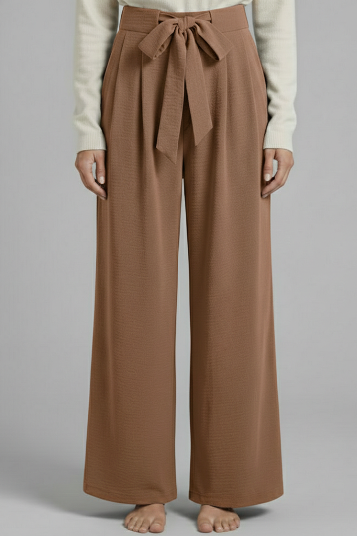 Lena | Tie-Waist Palazzo Trousers