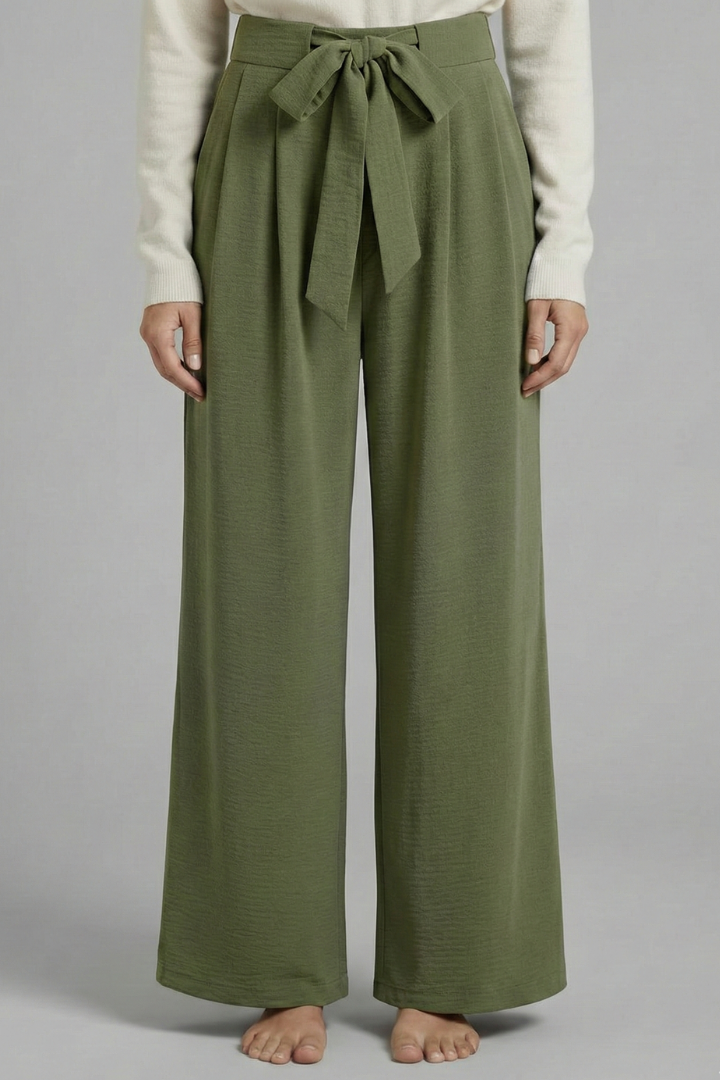 Lena | Tie-Waist Palazzo Trousers