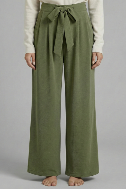 Lena | Tie-Waist Palazzo Trousers