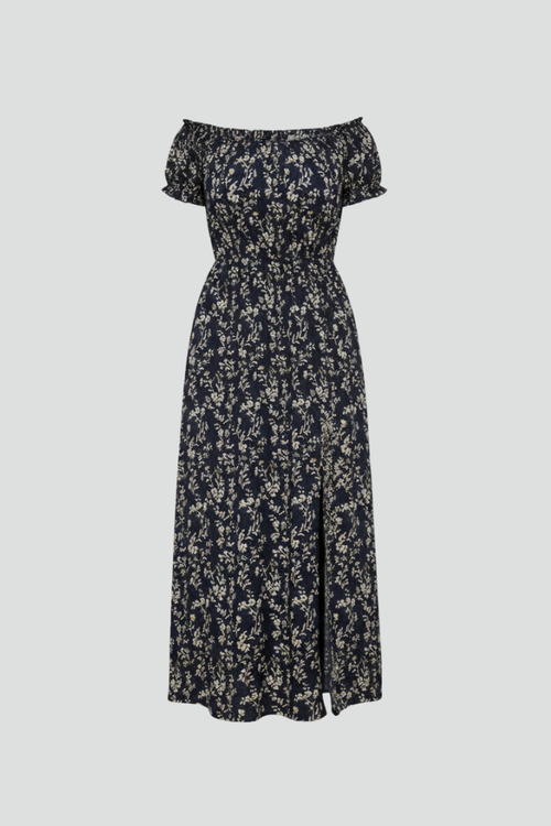 Lila | Off-Shoulder Maxi Dress with Side Slits