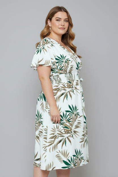 Elena | Elegant Plus Size Wrap Dress