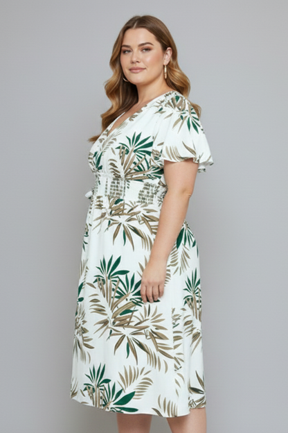 Elena | Elegant Plus Size Wrap Dress