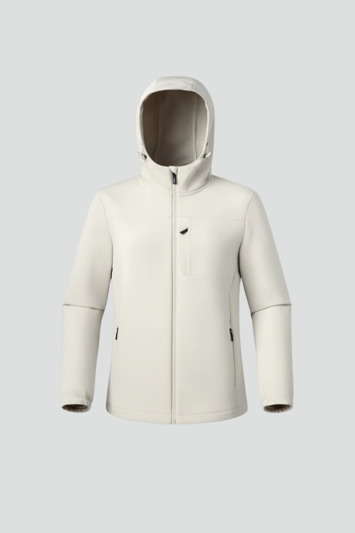 Lila | Chic Hooded Shell Jacket with Full Zipper