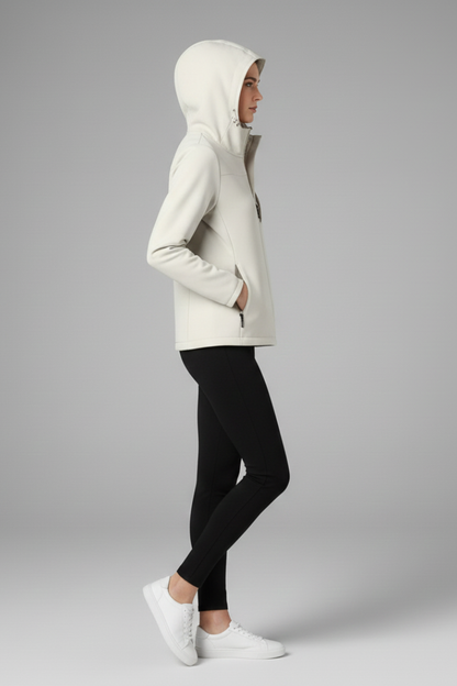 Lila | Chic Hooded Shell Jacket with Full Zipper