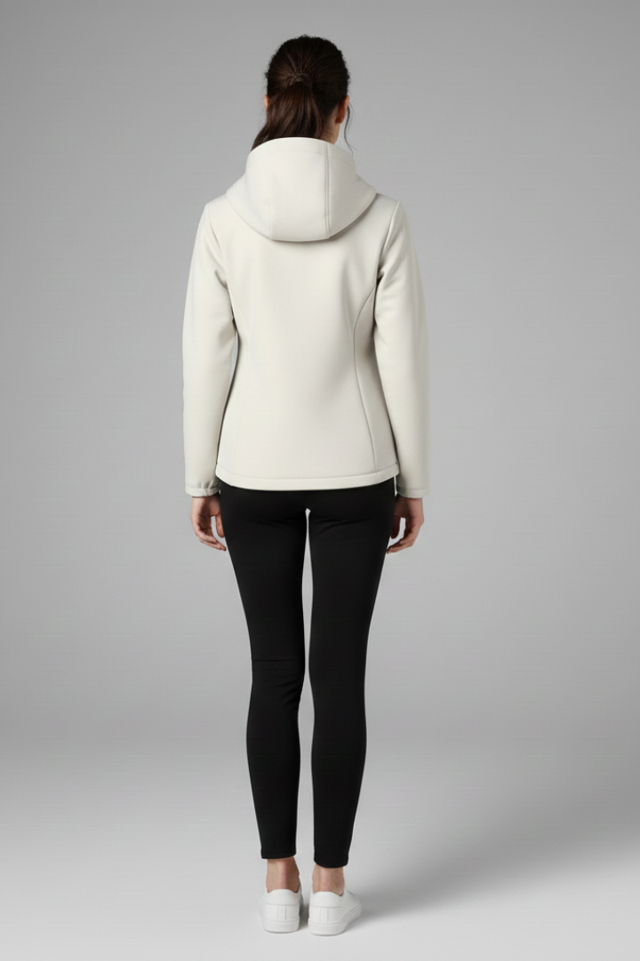 Lila | Chic Hooded Shell Jacket with Full Zipper