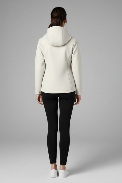 Lila | Chic Hooded Shell Jacket with Full Zipper