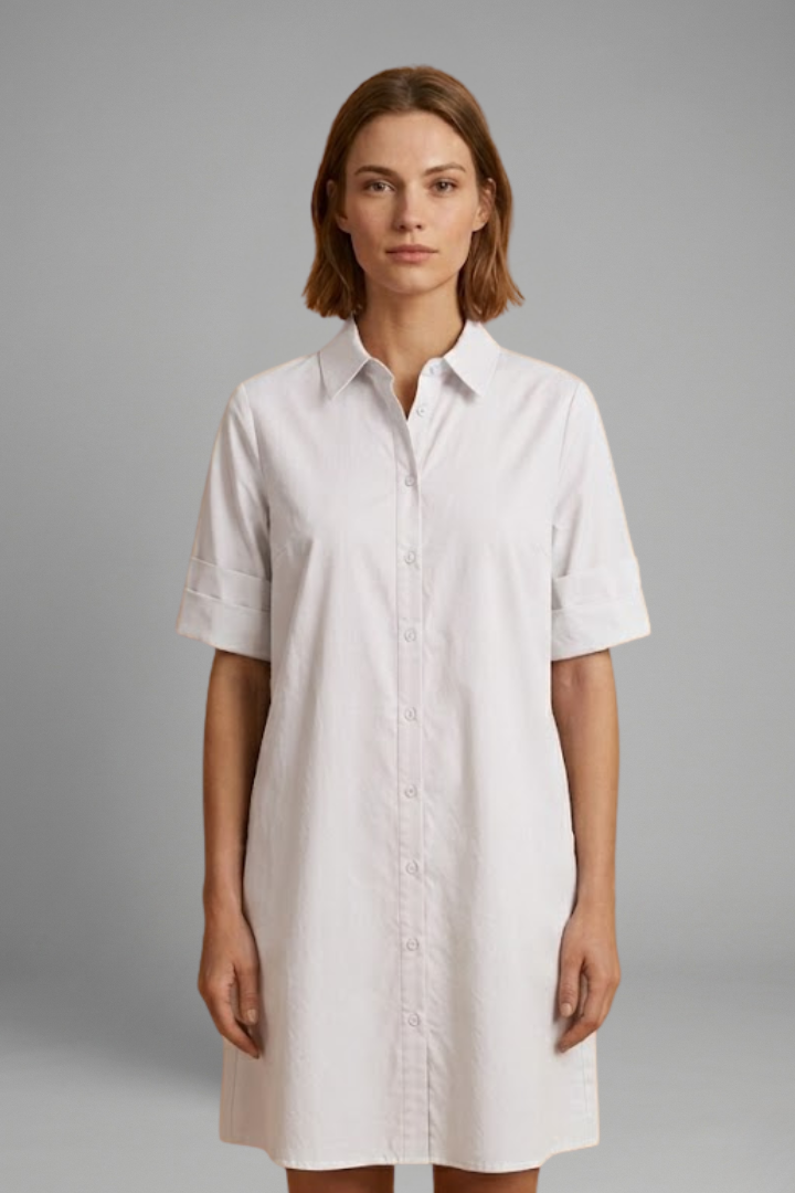 Lila | Button-Down Shirt Dress with Pockets