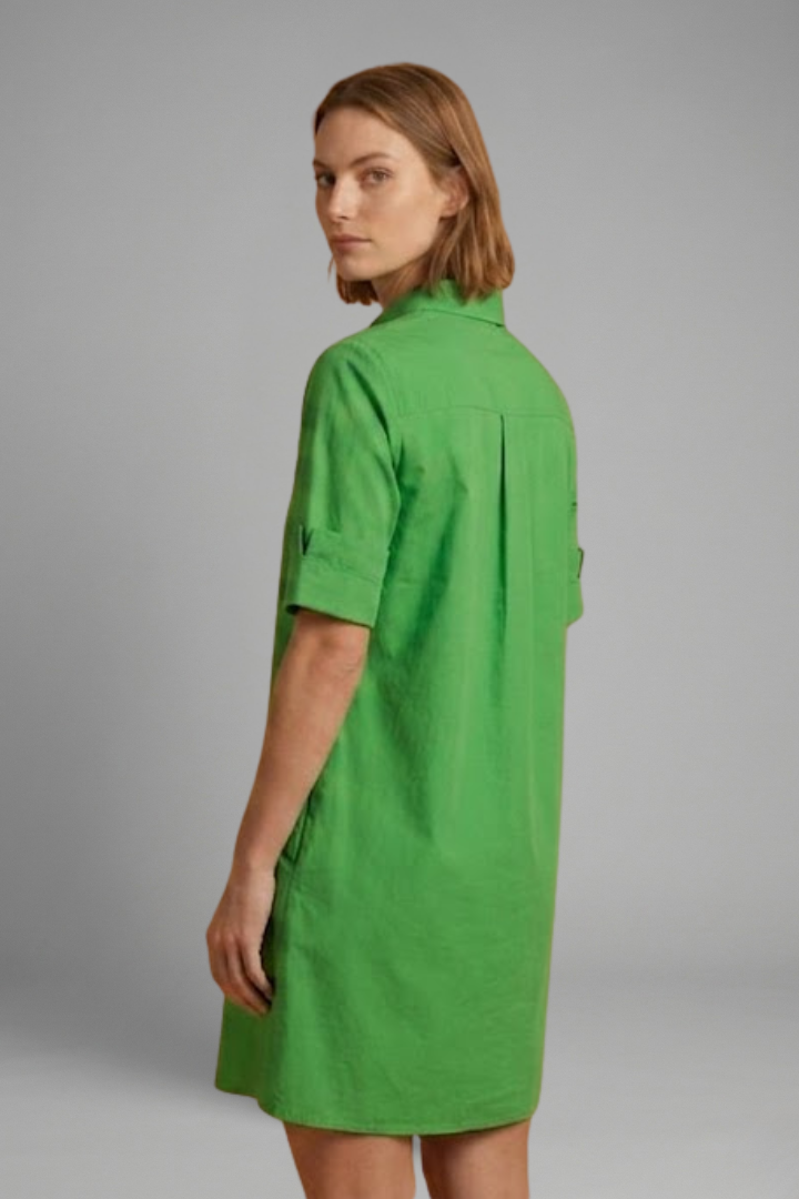 Lila | Button-Down Shirt Dress with Pockets