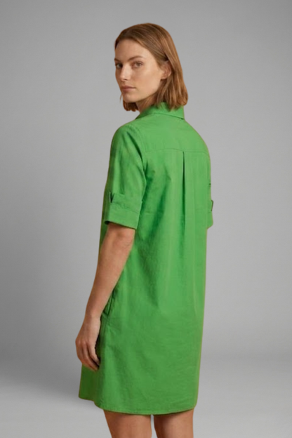 Lila | Button-Down Shirt Dress with Pockets