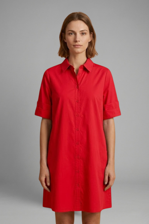 down shirt dress Everyday Wear Pink