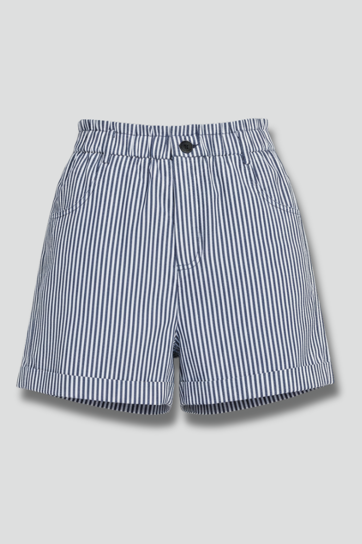 Lila | Button-Waist Shorts with Pockets