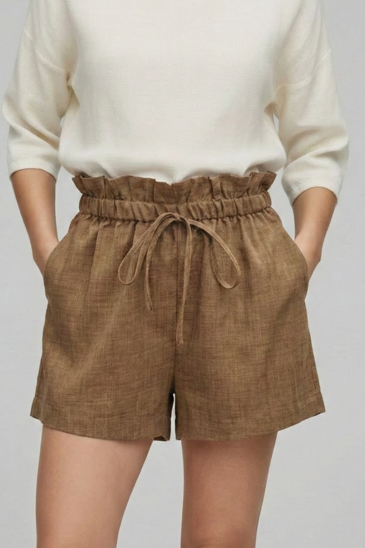 Lila | Drawstring Waist Shorts with Side Pockets