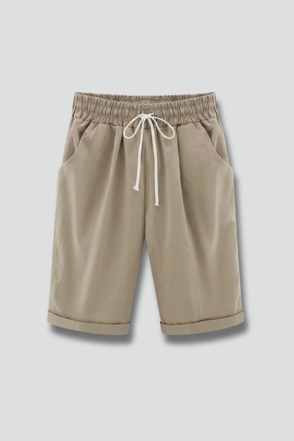 Lila | Drawstring Waist Shorts with Side Pockets