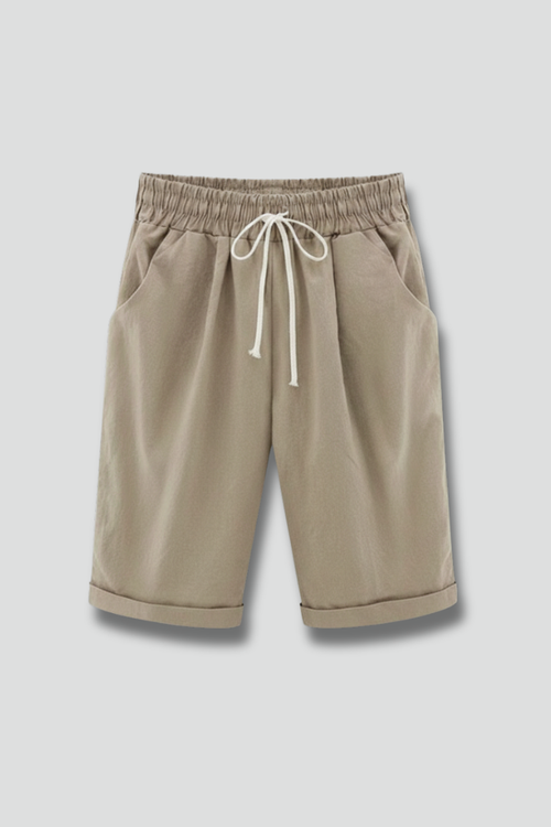 Lila | Drawstring Waist Shorts with Side Pockets
