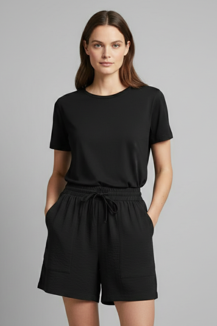 Lila | Drawstring Waist Shorts with Side Pockets