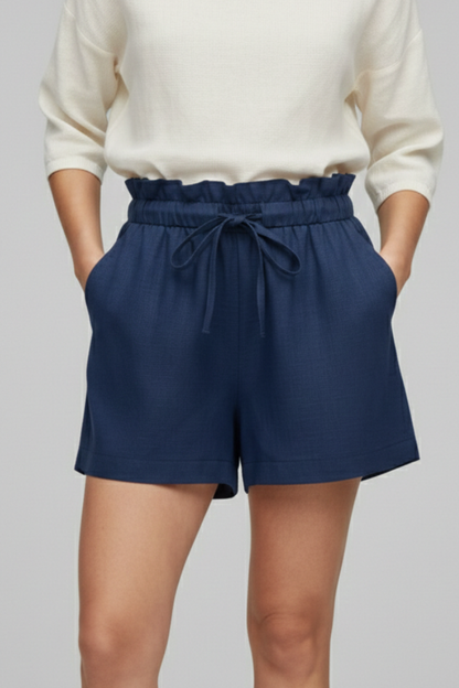 Lila | Drawstring Waist Shorts with Side Pockets