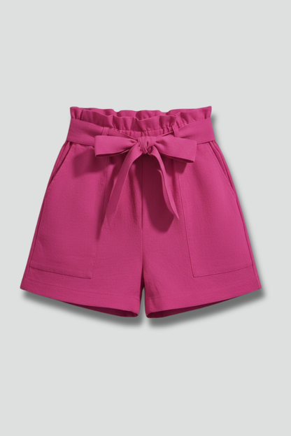 Lila | Tie Waist Ruffle Shorts