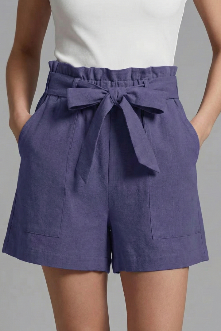 Lila | Tie Waist Ruffle Shorts
