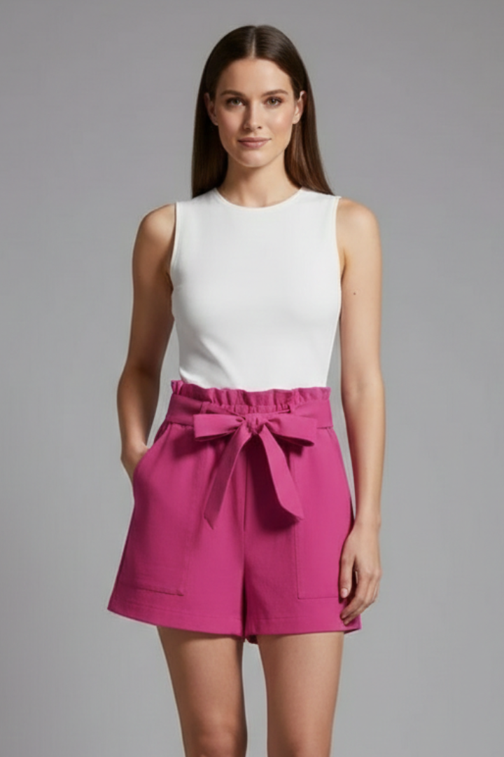 Lila | Tie Waist Ruffle Shorts
