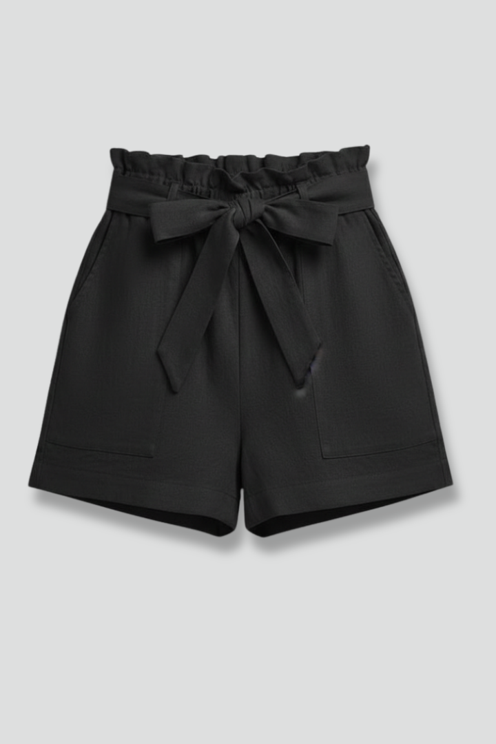 Luna | Tie Waist Shorts with Side Pockets