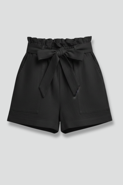 Luna | Tie Waist Shorts with Side Pockets