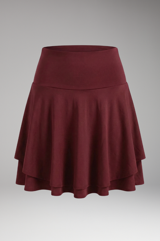 Lena | High-Waisted Skirt with Built-In Shorts